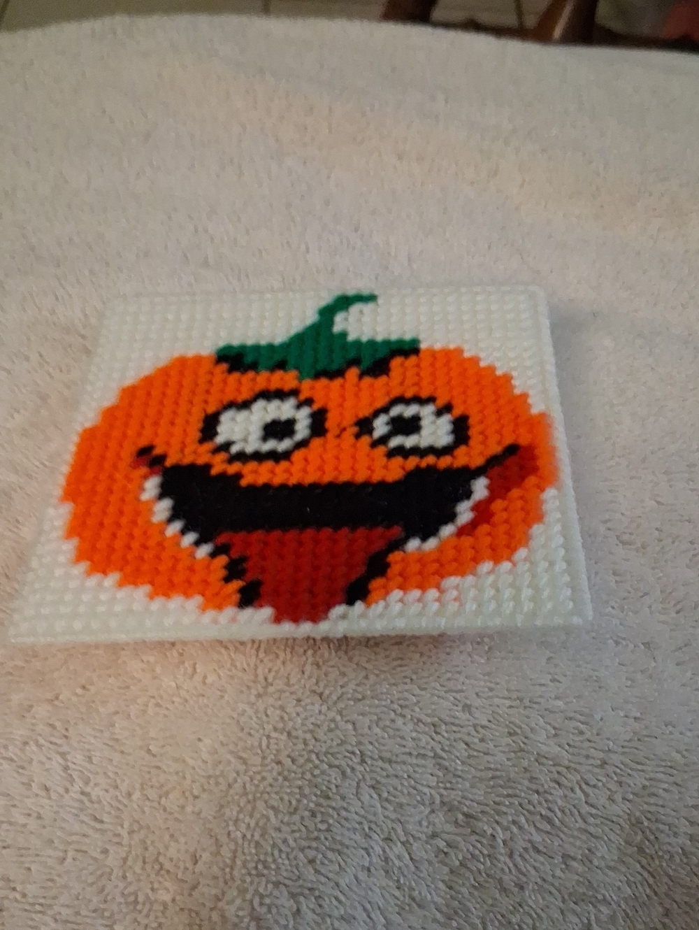 Handmade Orange Pumpkin Magnet/coaster